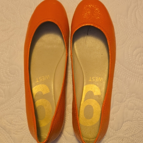 Nine West Bright Orange Women's Loafers - Picture 1 of 5
